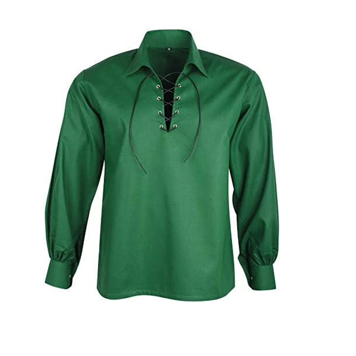 10.Scottish Jacobite Ghillie Shirt Jacobean Style 100% Cotton Kilt Shirt Available in Different Colors Size (S to 6XL)